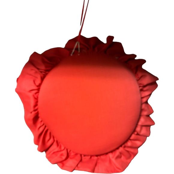 Hand Painted By Lilly Santa Face Holiday Pillow Christmas Decor Vintage 13” HTF - Picture 4 of 16